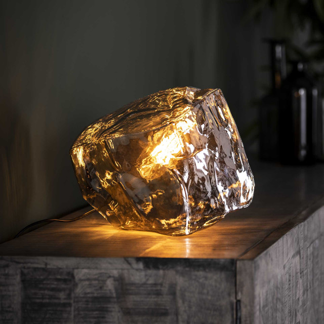 Hoyz Hoyz tafellamp rock chromed industrieel lamp in rots 2061257 large