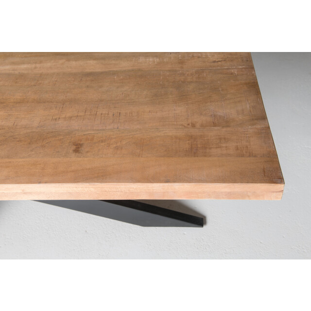 Brix eetkamertafel sturdy spider 160 cm mangohout / gecoat staal 2058405 large