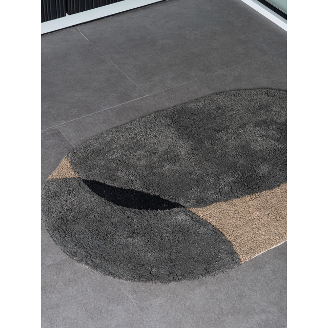 Veer Carpets Badmat bink grey ovaal 60 x 100 cm 2648834 large