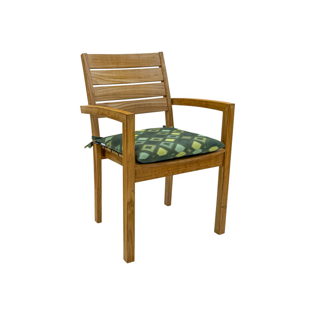 Madison zitkussen 46x46 - grids green 2657693 large