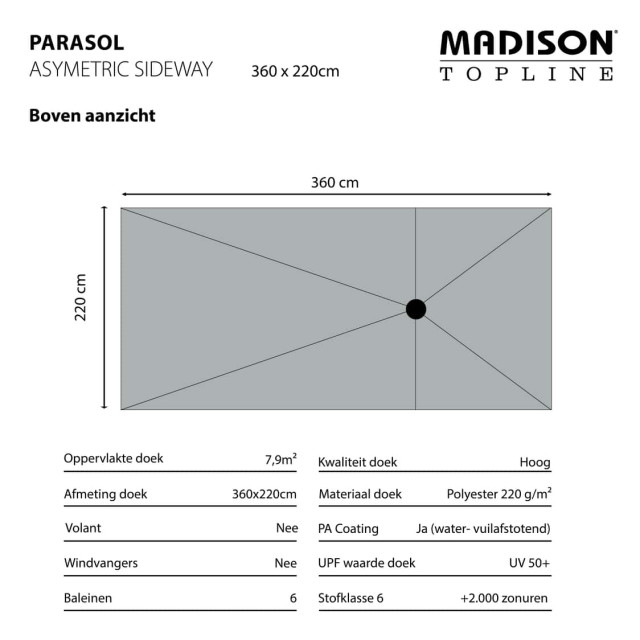 Madison parasol asymetrisch sideway - 360x220 2059941 large
