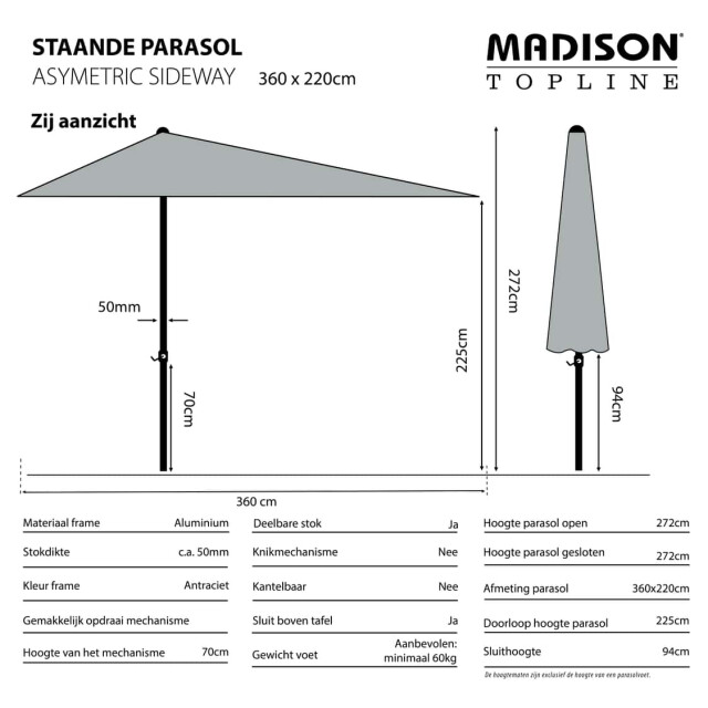 Madison parasol asymetrisch sideway - 360x220 2059941 large