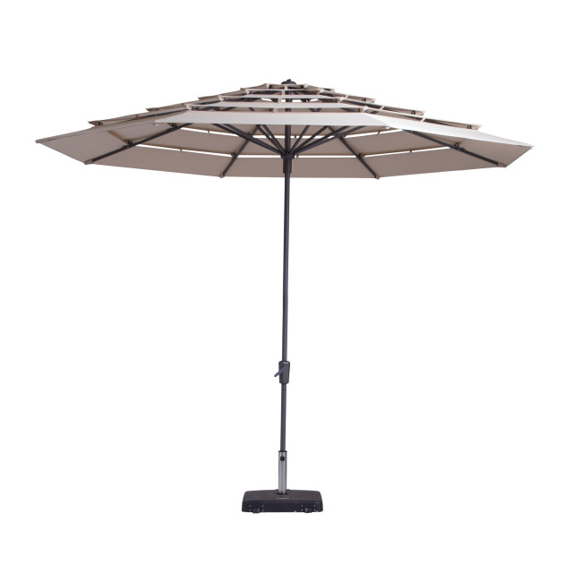 Madison parasol syros open air round ecru 350cm - 2059936 large