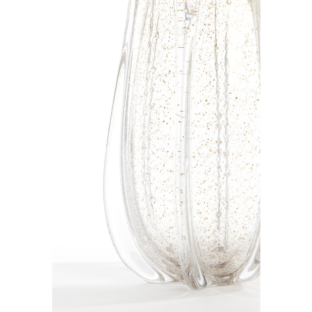 Light & Living vaas Ø21x38 cm murela glas transparant+glitter zand 2883669 large