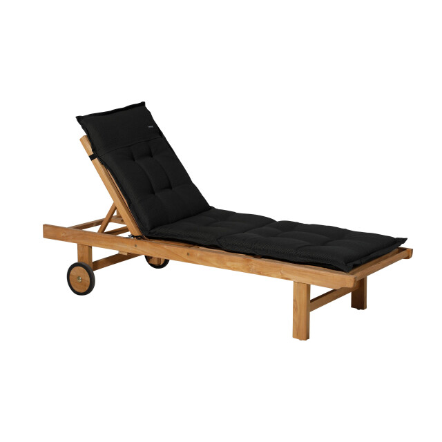 Madison Ligbedkussen rib black 200x60 - 2059554 large