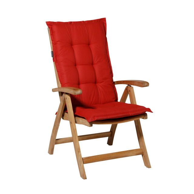 Madison tuinstoelkussen lage rug basic red ca. 105x50 cm set van 4 2912490 large