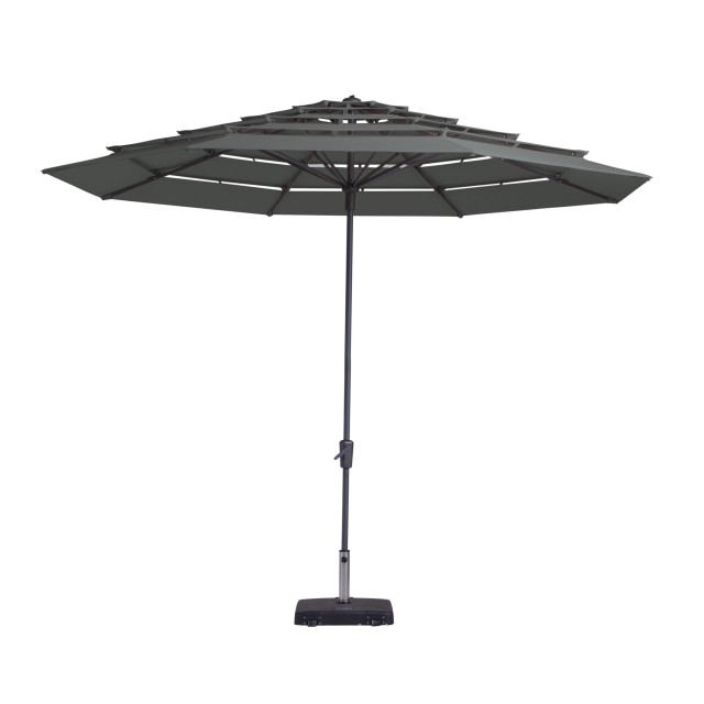 Madison parasol syros open air round grey 350cm - 2059934 large
