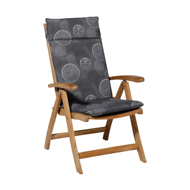Madison tuinkussen hoge rug circle grey 120x50cm 2850675 large