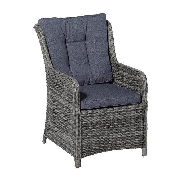 Madison Wicker dining set outdoor manchester denim grey 46x95 2060489 large