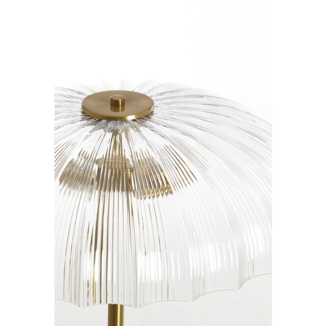 Light & Living vloerlamp 2l Ø50x155 cm fungo glas +goud 2882882 large