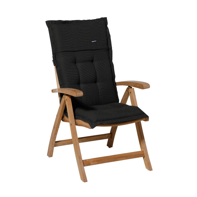 Madison kussen lage rug rib black 105x50 - 4 stuks 2912469 large