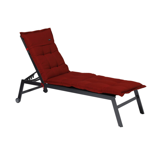 Madison Ligbedkussen rib red 200x60 - 2059557 large