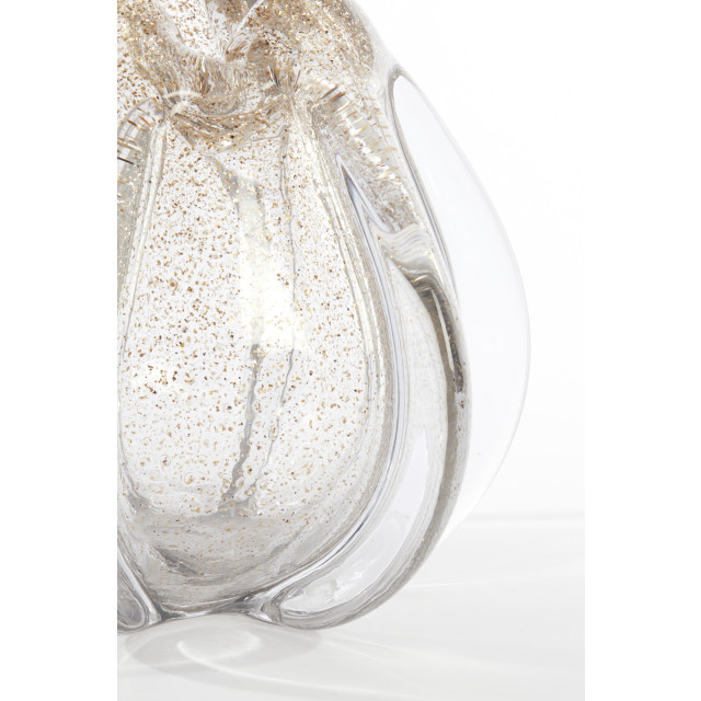 Light & Living vaas Ø24,5x22 cm murela glas transparant+glitter zand 2883667 large