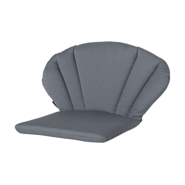 Madison Elegance stoelkussen rib grey 91x70 - 2059097 large