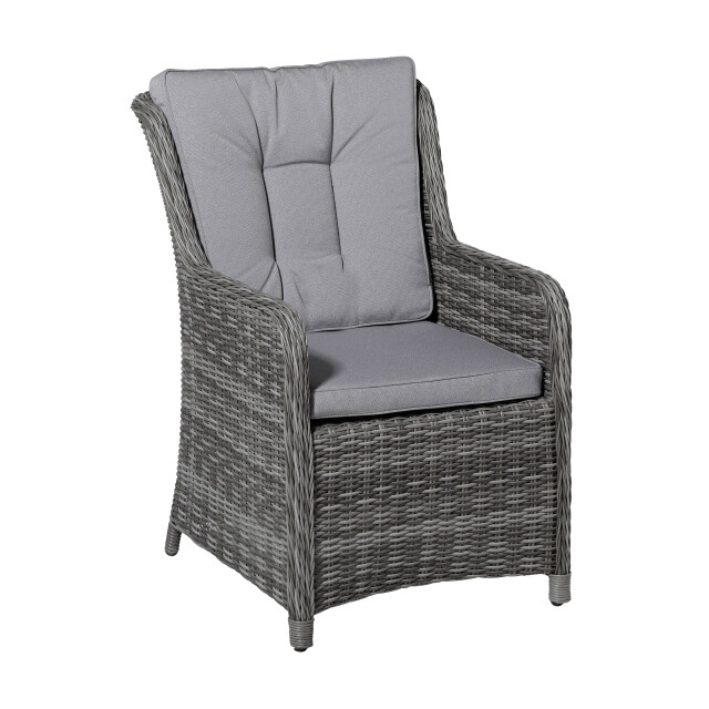 Madison Wicker dining set outdoor manchester light grey 46x95 2060491 large