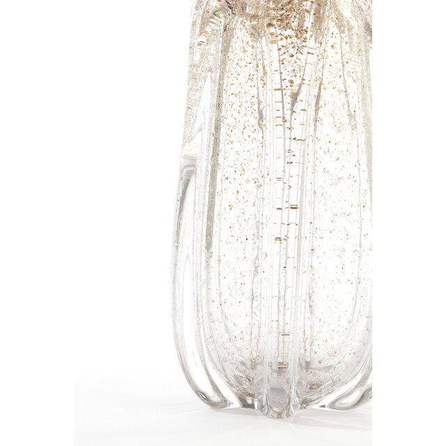 Light & Living vaas Ø21x30 cm murela glas transparant+glitter zand 2883665 large