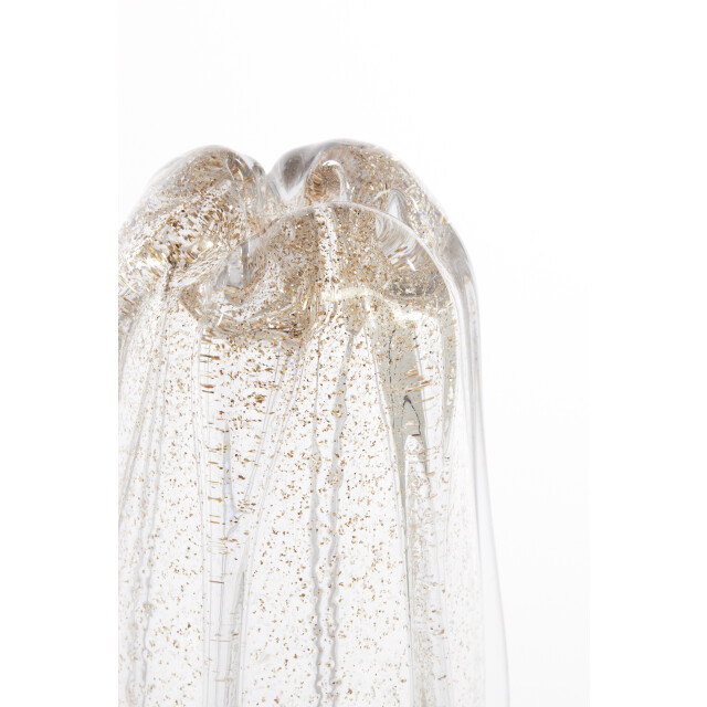 Light & Living vaas Ø21x30 cm murela glas transparant+glitter zand 2883665 large