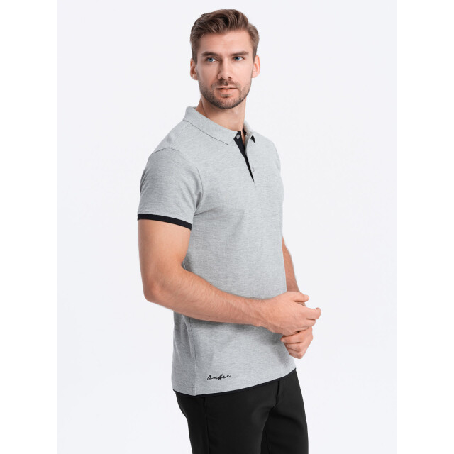 Ombre Poloshirt heren korte mouw - krusty OM-0113-KRUSTY large