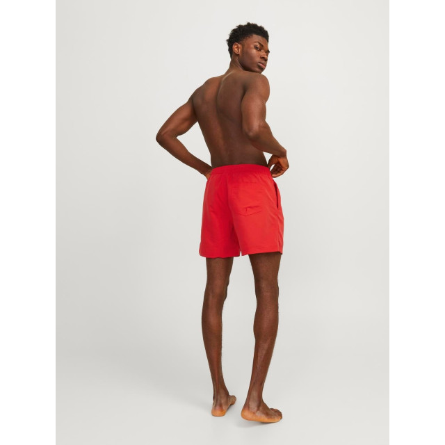 Jack & Jones Heren zwemshorts jpstfiji effen 12225961-Rood large