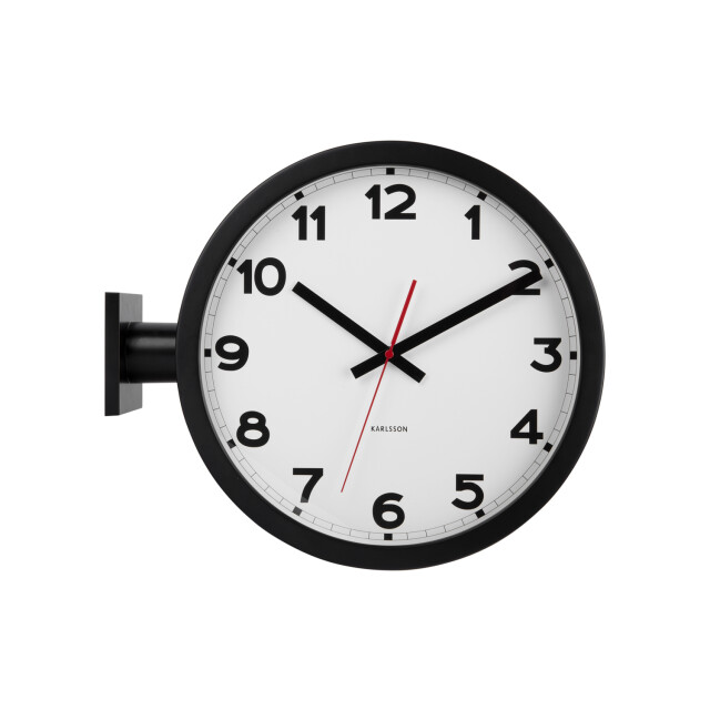 Karlsson wandklok new classic double sided wit- Ø38cm 2843952 large