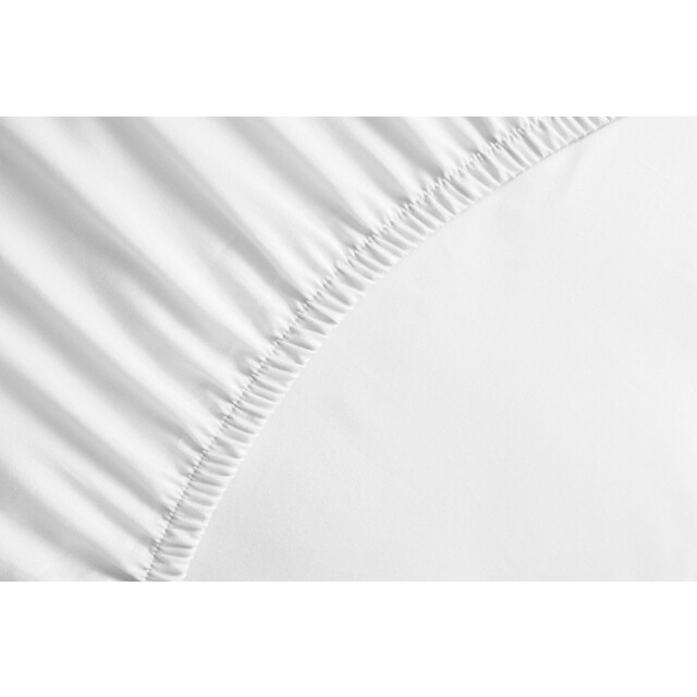 Yellow Hoeslaken percale fitted sheet optic white 140 x 200 cm 2792759 large