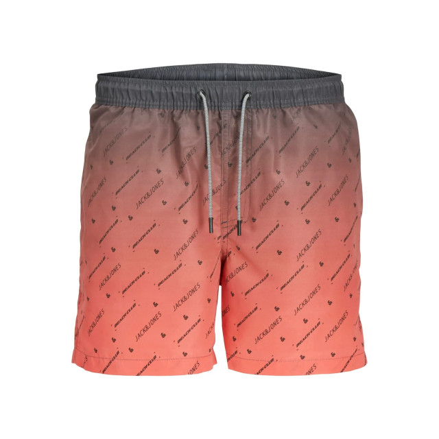 Jack & Jones Zwemshort jongens jpstfiji colorflow rood 12253768-HOTCORAL large