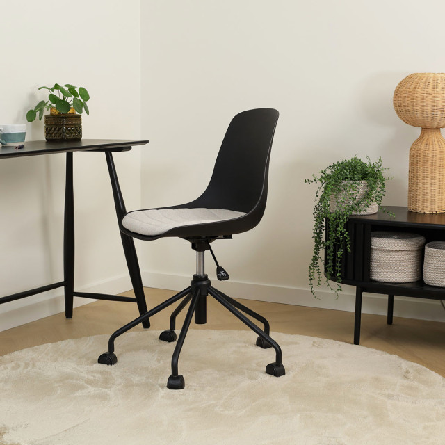 Nolon Nout-liv bureaustoel met beige zitkussen onderstel 2180445 large