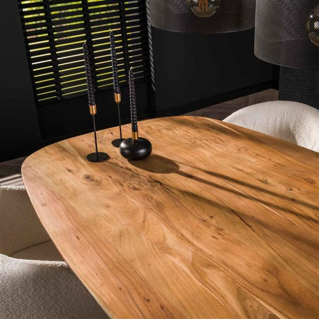 Hoyz eetkamertafel arhus solid 215cm acaciahout 6 personen 2758802 large