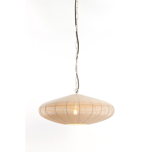 Light & Living hanglamp Ø51x20 cm bahoto mat crème 2883485 large