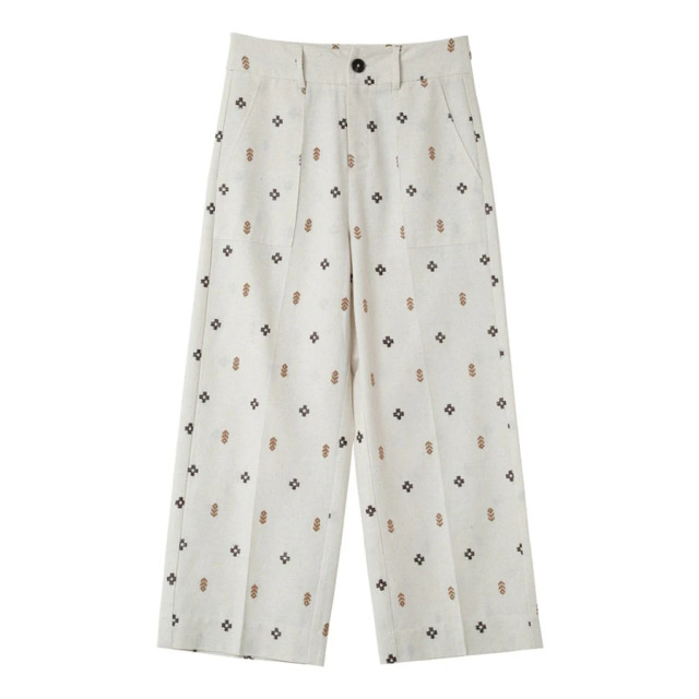 Grace & Mila Linnen pantalon met print messina  large