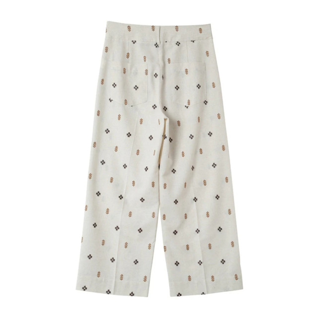 Grace & Mila Linnen pantalon met print messina  large