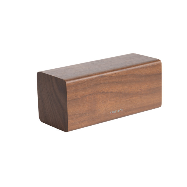 Karlsson wekker block donker hout 2843693 large