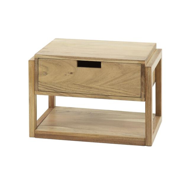 Hoyz nachtkastje 1l zwevend acaciahout 2758796 large