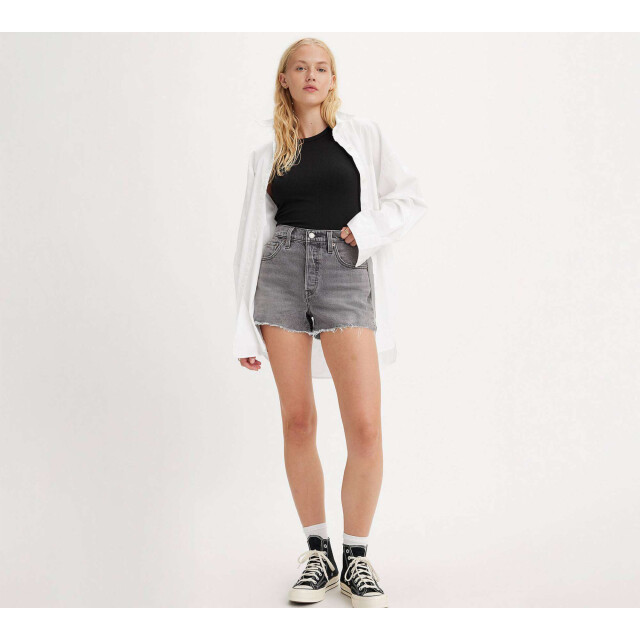 Levi's 501 original high-rise jean shorts hit the r. grey 56327-0405 large