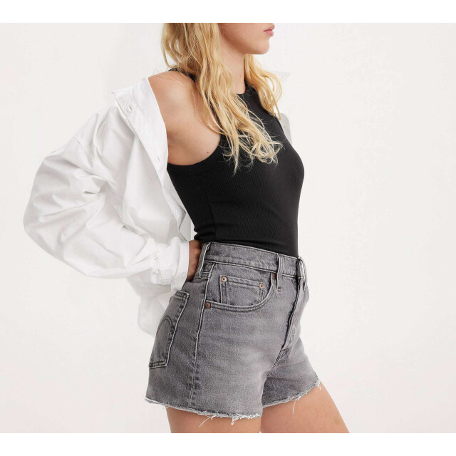 Levi's 501 original high-rise jean shorts hit the r. grey 56327-0405 large