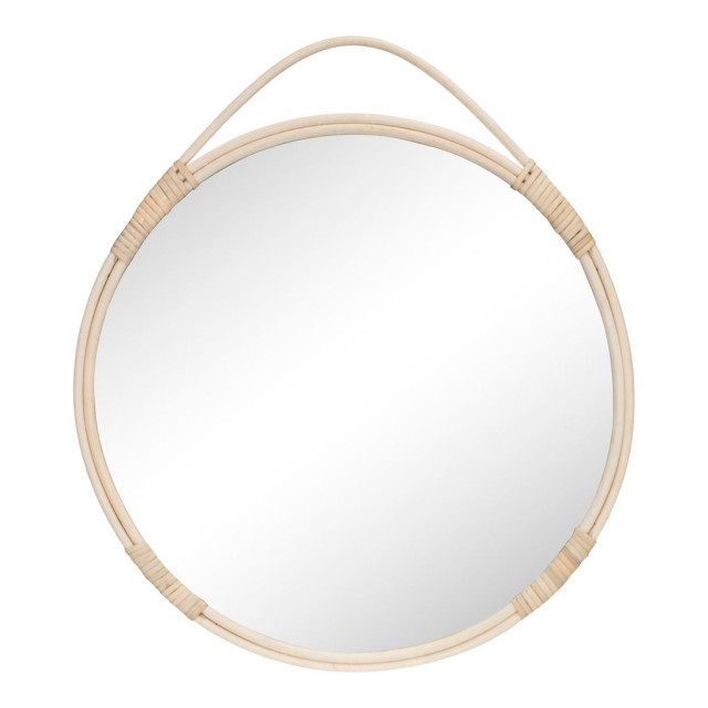 House Nordic Malo mirror round mirror in natural rattan Ã˜50 cm 2810083 large