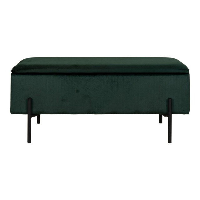 House Nordic Watford bench bench in green velvet with storage hn1206 2814226 large