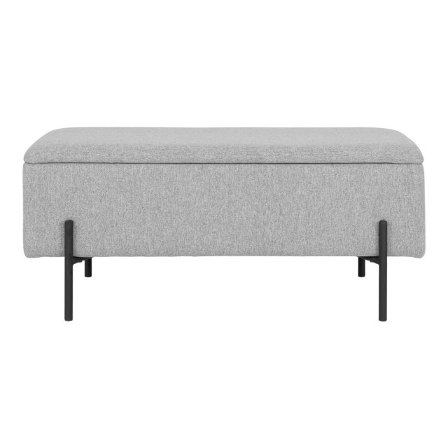 House Nordic Watford bench bench in light grey with storage 2814461 large