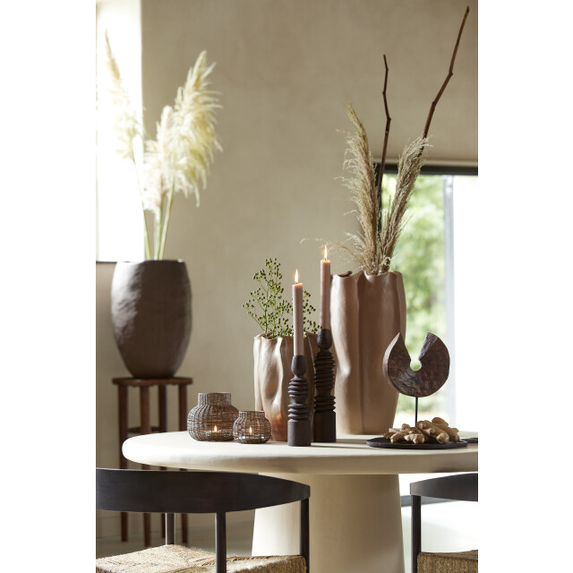 Light & Living eettafel Ø140x76 cm kulona beige 2883292 large