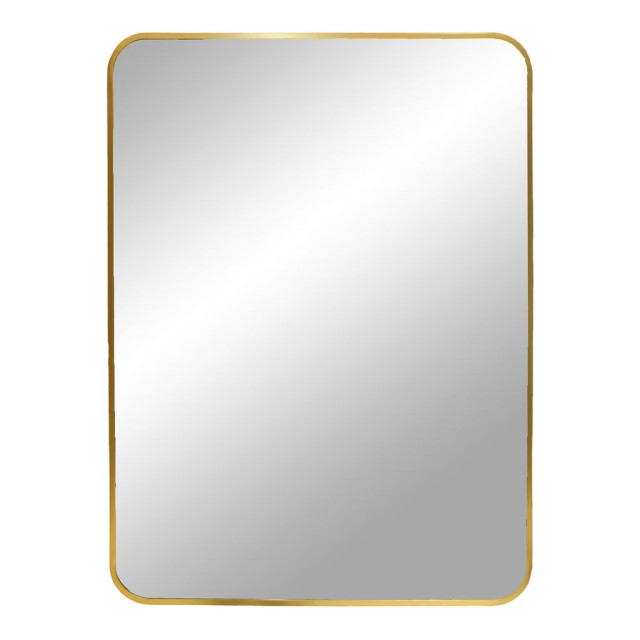 House Nordic Madrid mirror mirror with brass look frame 50x70 cm 2810088 large