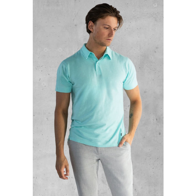 Kollekt Sanremo slub jersey polo mint 7149-422 large