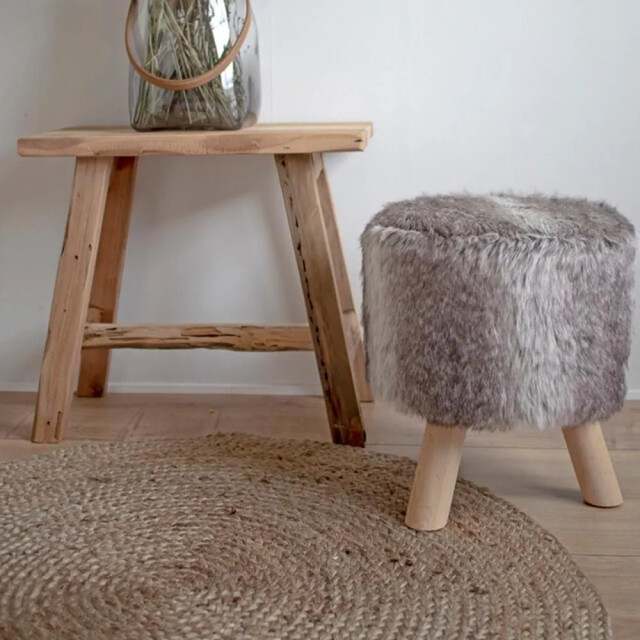 Artichok Milou jute vloerkleed naturel Ø 120 cm 2028795 large