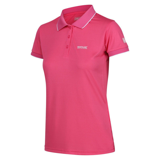 Regatta Dames remex ii marl active poloshirt UTRG10216_flamingopink large