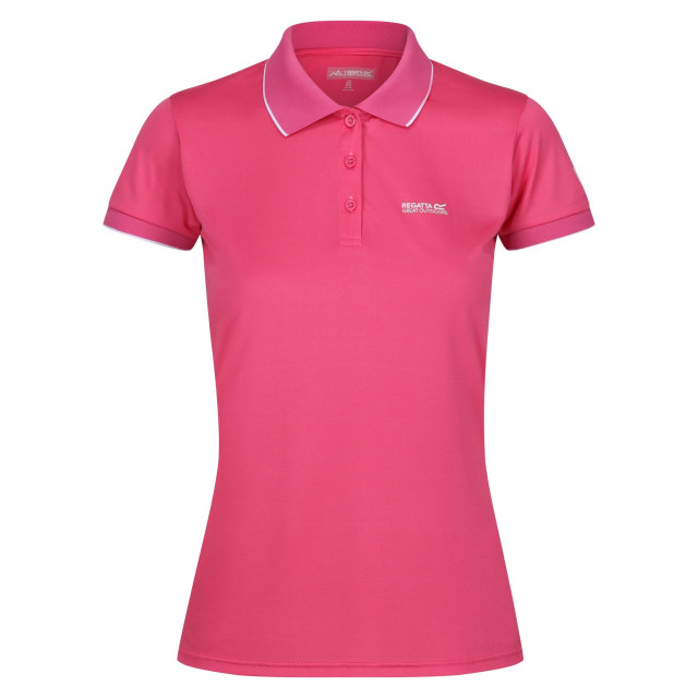 Regatta Dames remex ii marl active poloshirt UTRG10216_flamingopink large