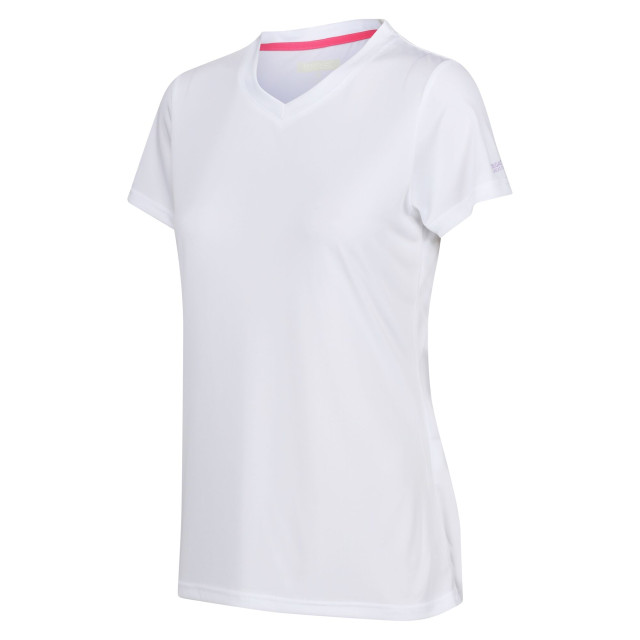 Regatta Dames fingal v hals t-shirt UTRG10272_white large