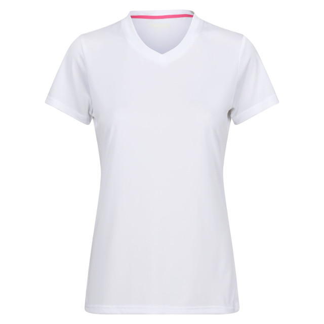 Regatta Dames fingal v hals t-shirt UTRG10272_white large