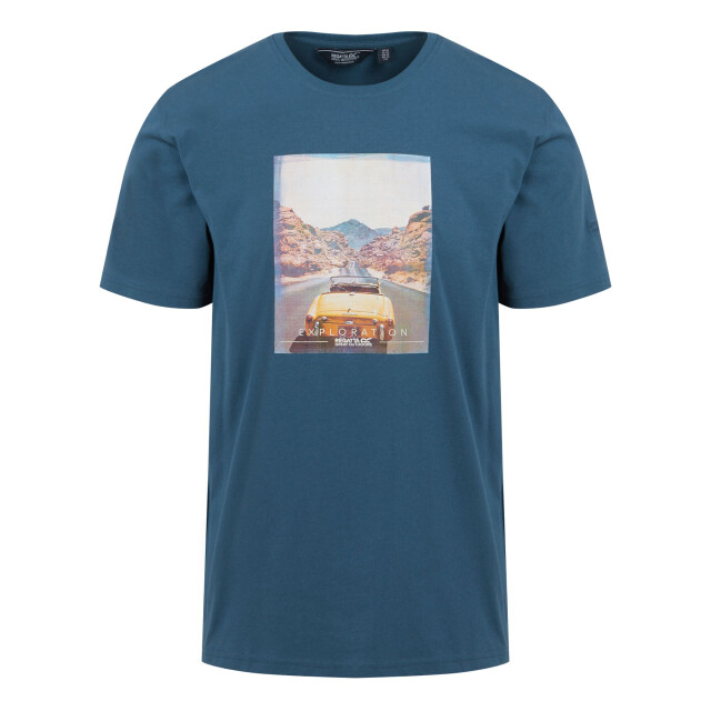 Regatta Heren cline viii road t-shirt UTRG10319_darkdenim large