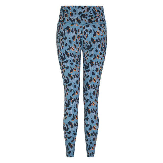 Dare2b Dames influential gerecyclede legging met luipaardprint UTRG10311_niagarablue large