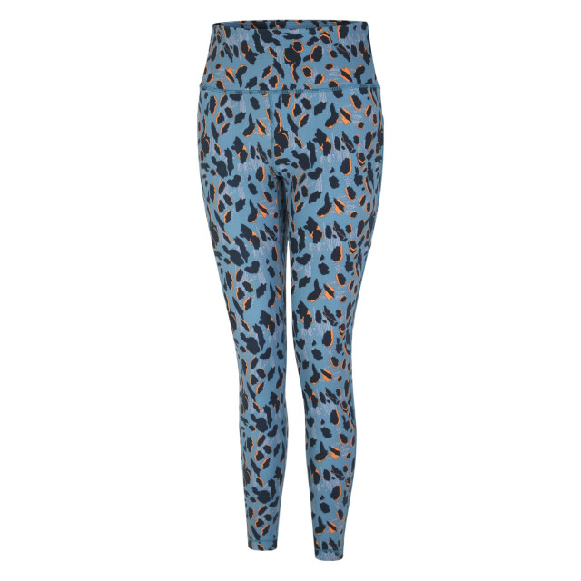Dare2b Dames influential gerecyclede legging met luipaardprint UTRG10311_niagarablue large