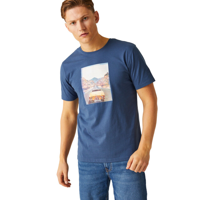 Regatta Heren cline viii road t-shirt UTRG10319_darkdenim large